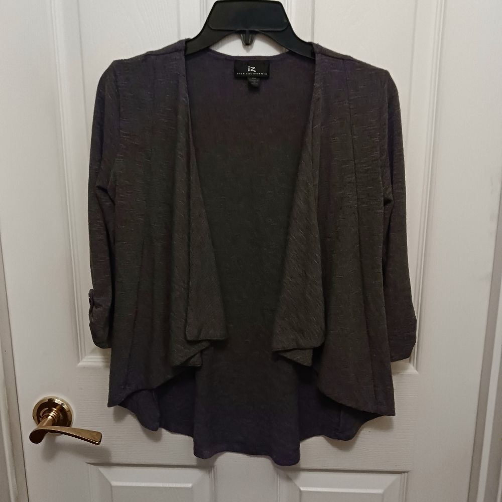 Vintage IZ Byer California Shrug High Low Size XS Gray